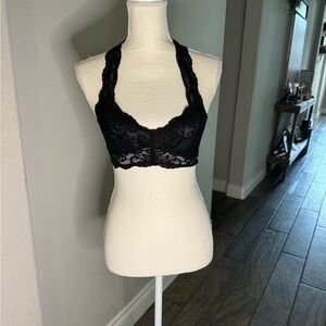 Black lace bralette